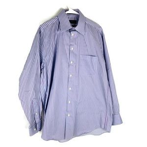 ‼️MOVING SALE‼️ Liz Claiborne Purple Stripes Button Down Shirt EUC